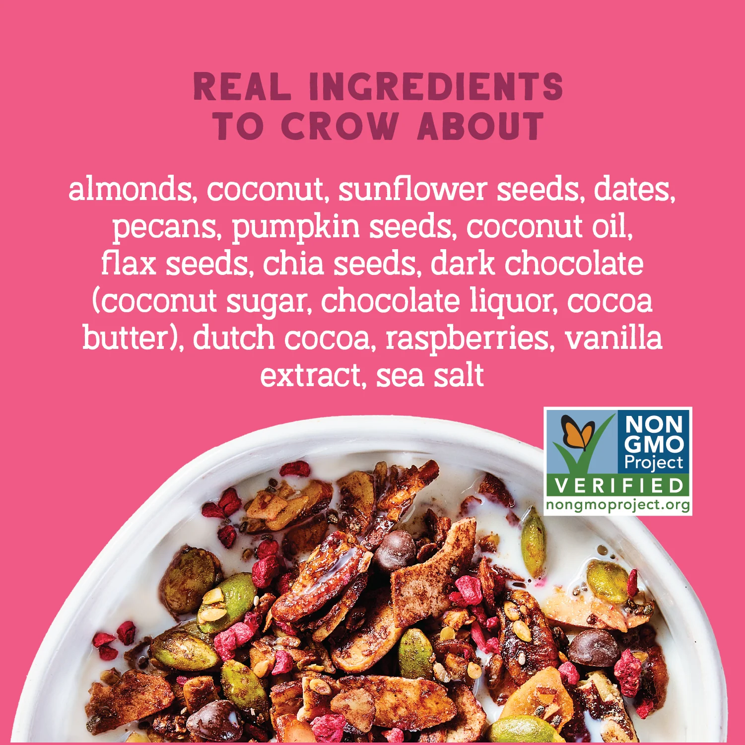 Day Dream Chocolate Raspberry Grain-Free Granola, 20oz - Image 4