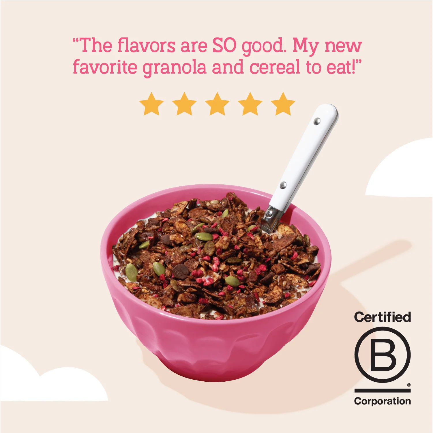 Day Dream Chocolate Raspberry Grain-Free Granola, 20oz - Image 6