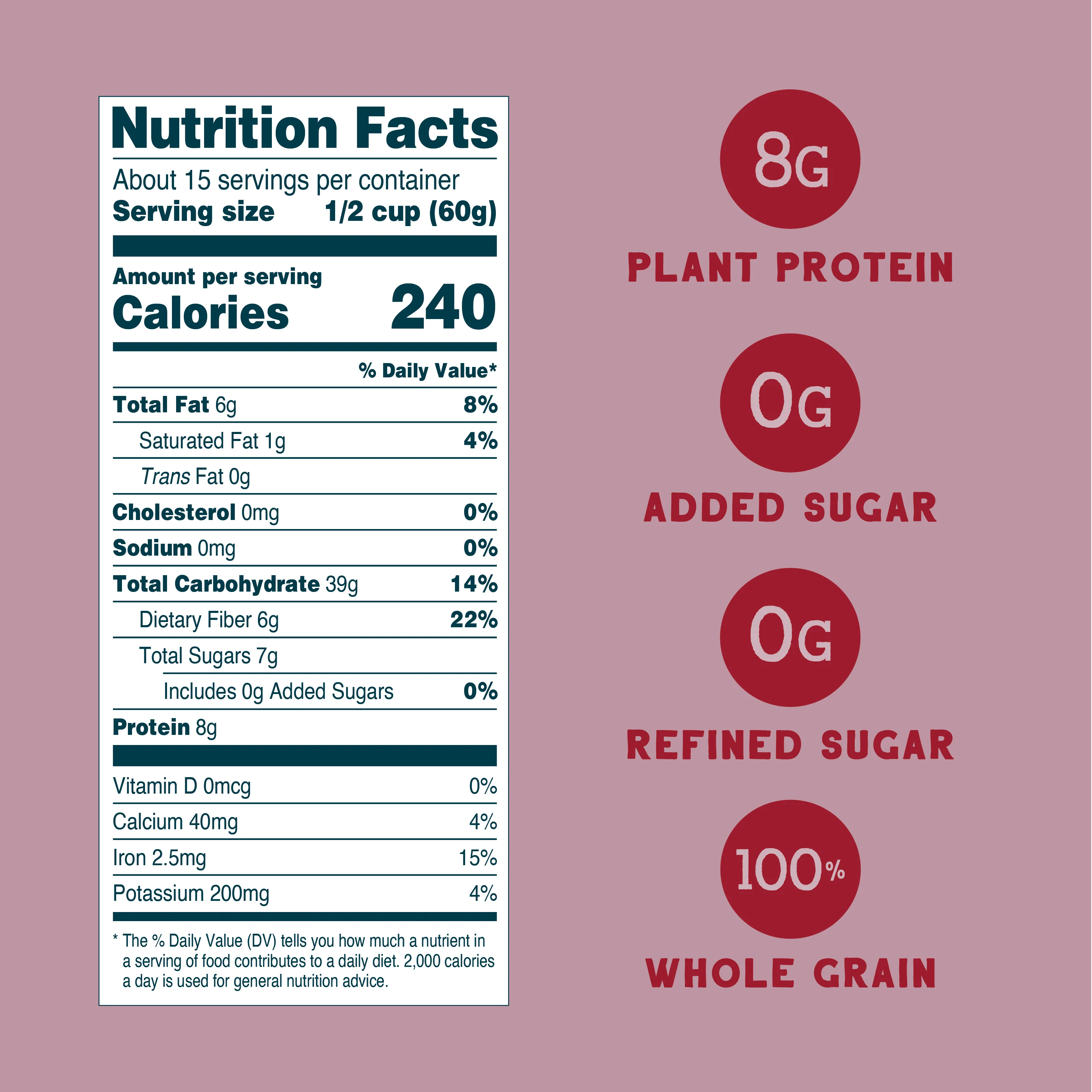 Organic Farmer's Market Almond Date Muesli Eco-Pack, 32oz - Image 4