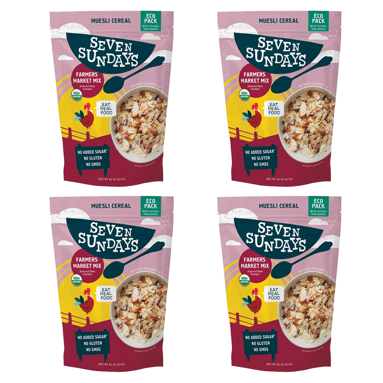 Organic Farmer's Market Almond Date Muesli Eco-Pack, 32oz - Image 8